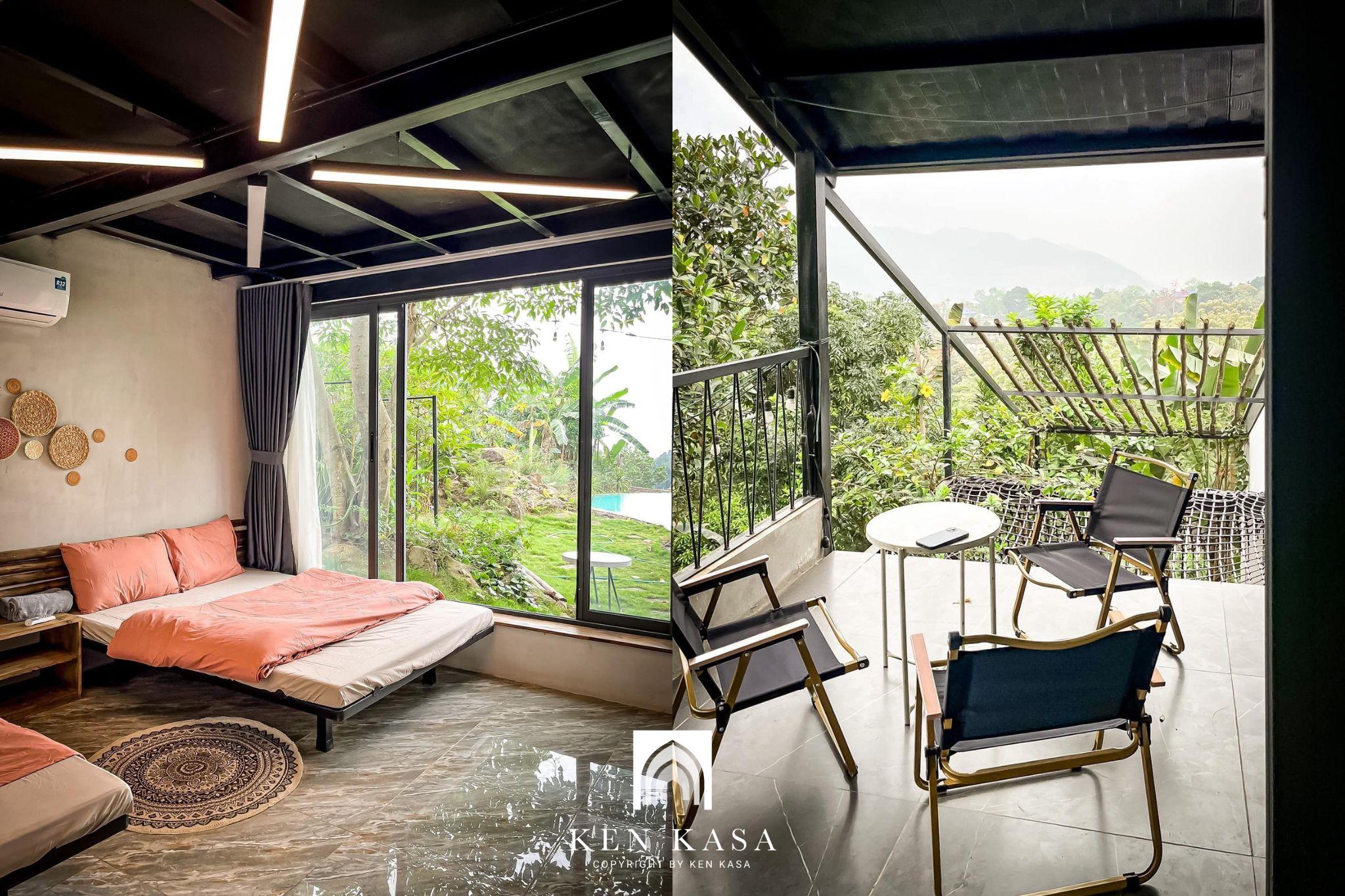 trang tr&iacute; trong Thiết kế nội thất homestay phong c&aacute;ch đồng qu&ecirc;100%